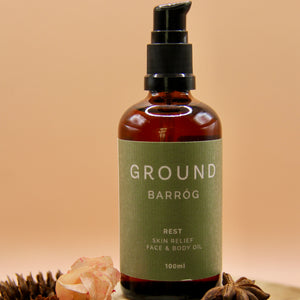 Ground Wellbeing Cancer skin relief oil