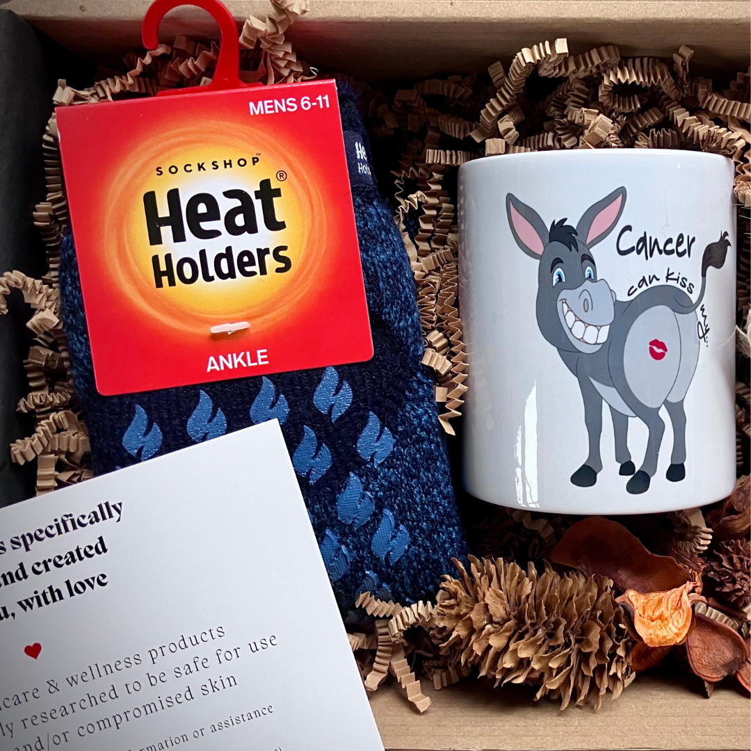 Cancer Coffee Mug in gift set with thermal socks