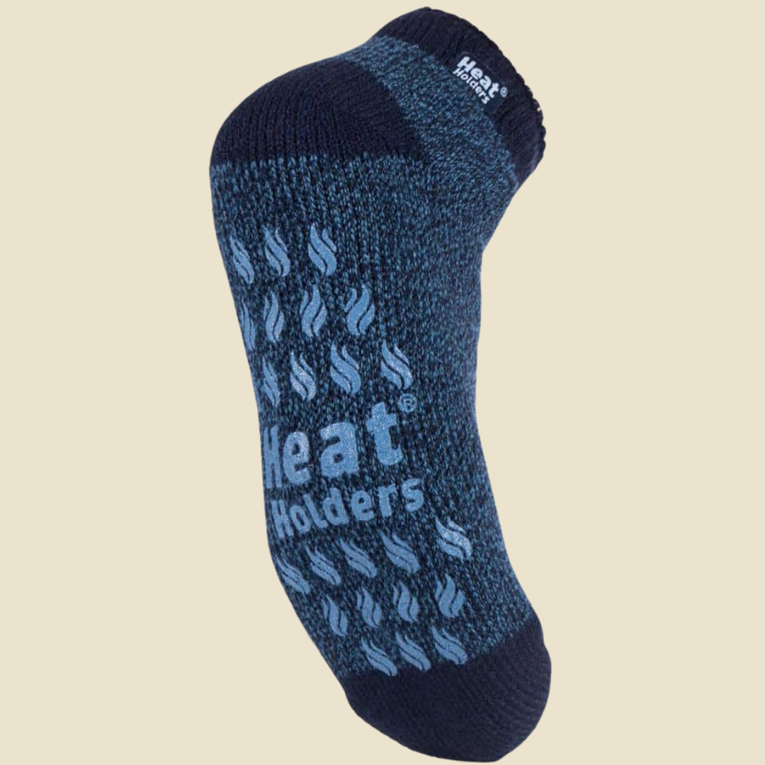 Ankle non slip slipper socks for men in blue
