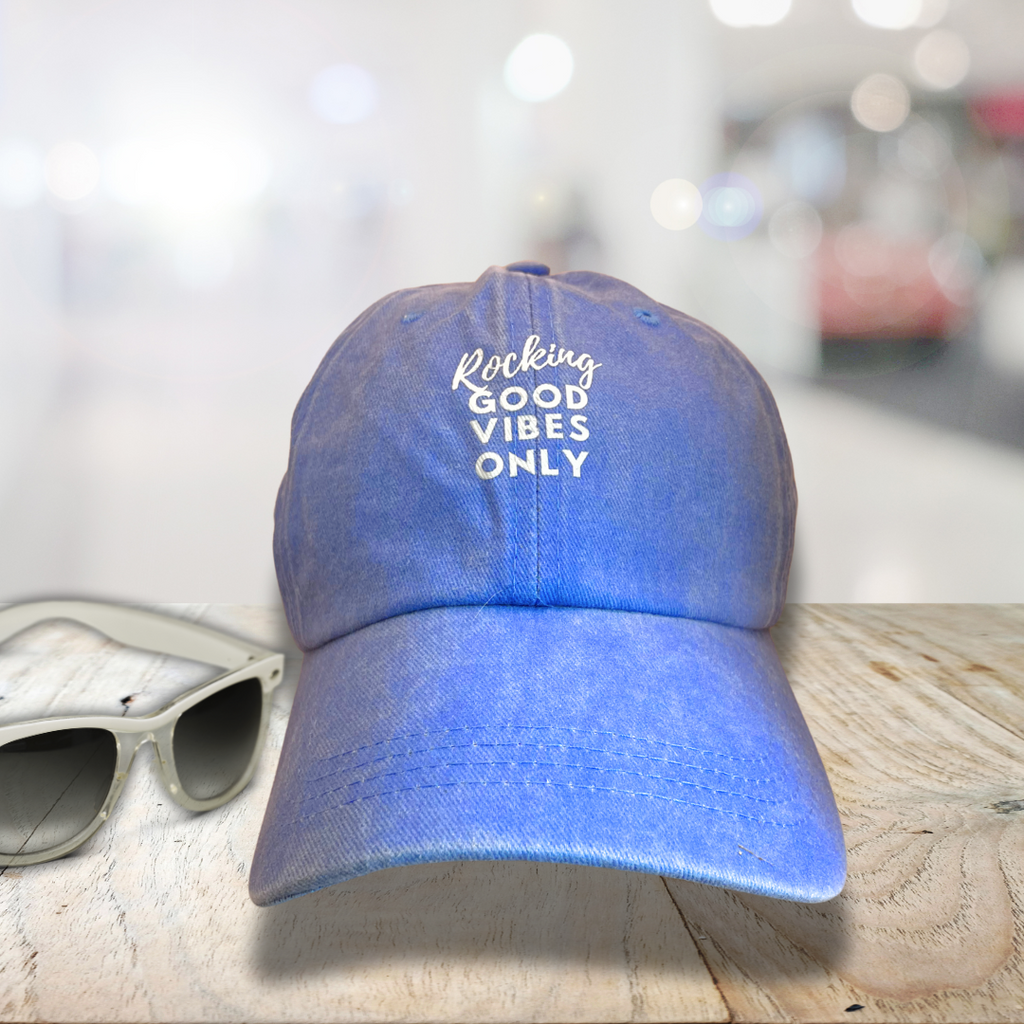 Baseball hat for chemo patients in blue