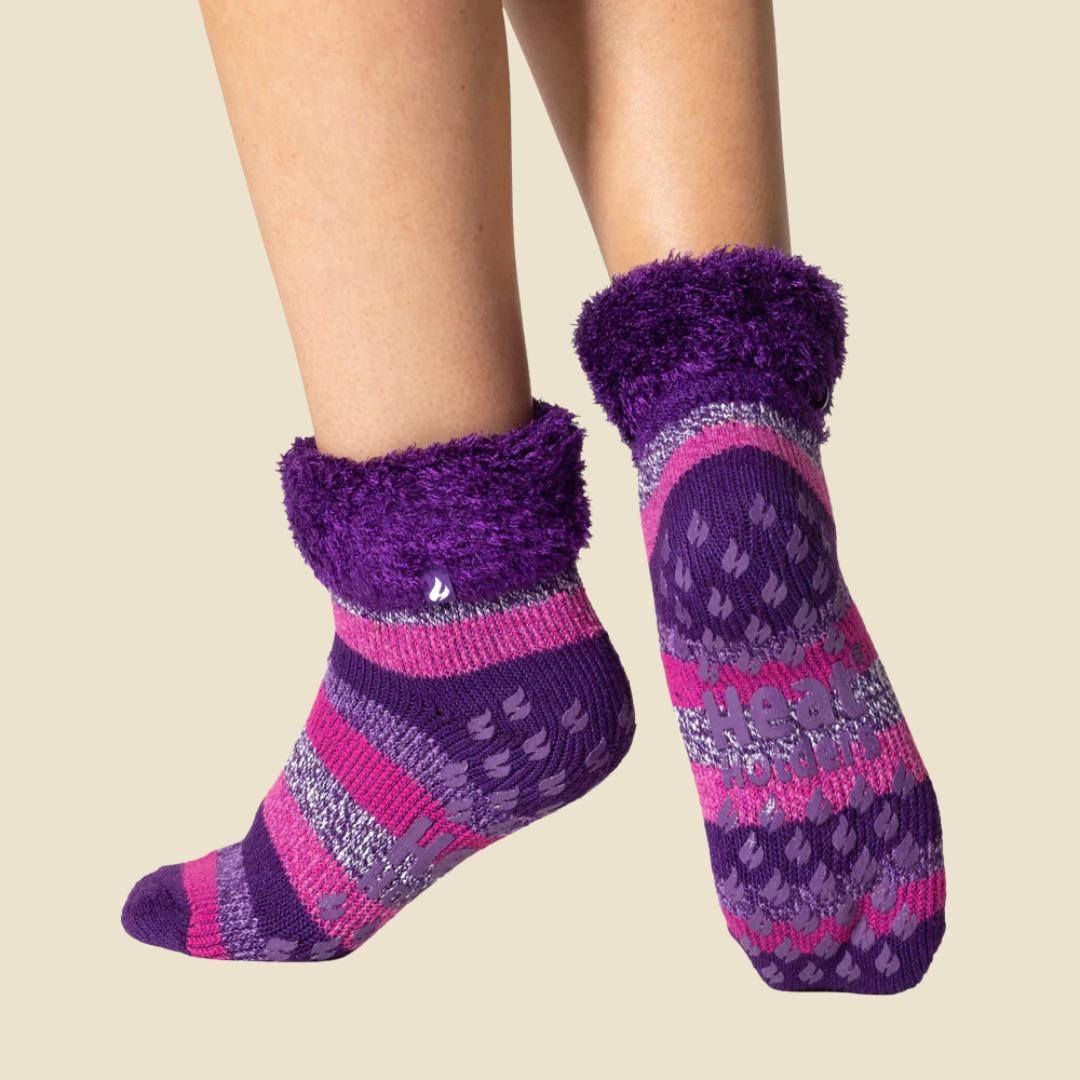 Heat Holder slipper socks with grips for women