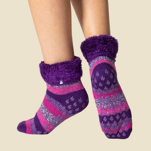 Heat Holder slipper socks with grips for women