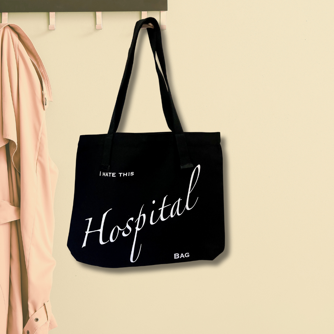 Cancer Tote Bag in black