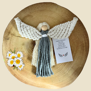 Thoughtful Gifts - Handmade Angel in Dusty Blue