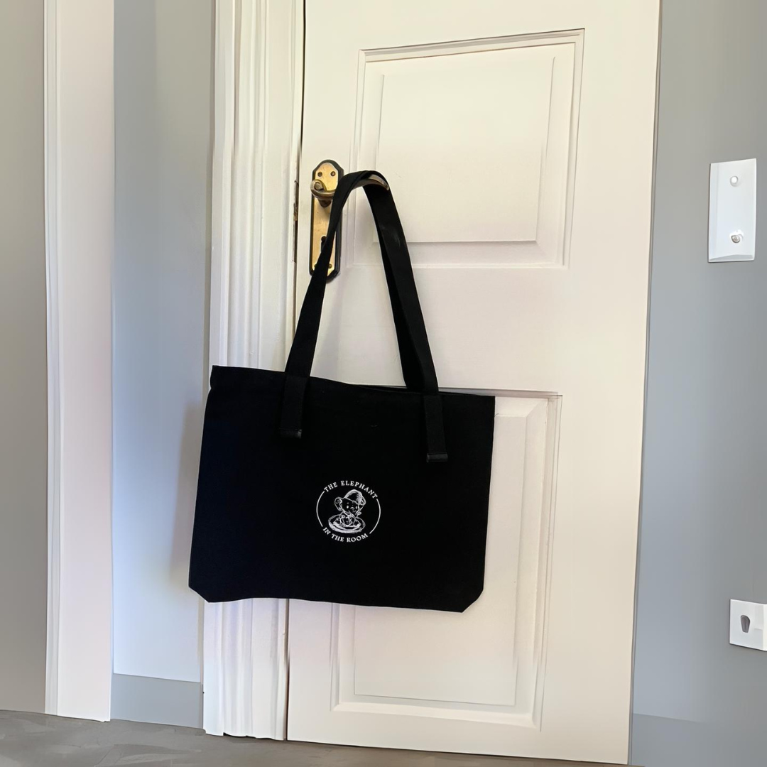Back of hospital tote bag