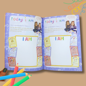 Inside page of Kids Journal on how I am today