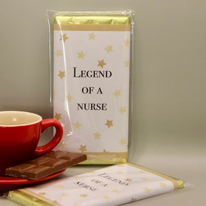 Legend of a Nurse chocolate bar - Thank you gift for a nurse