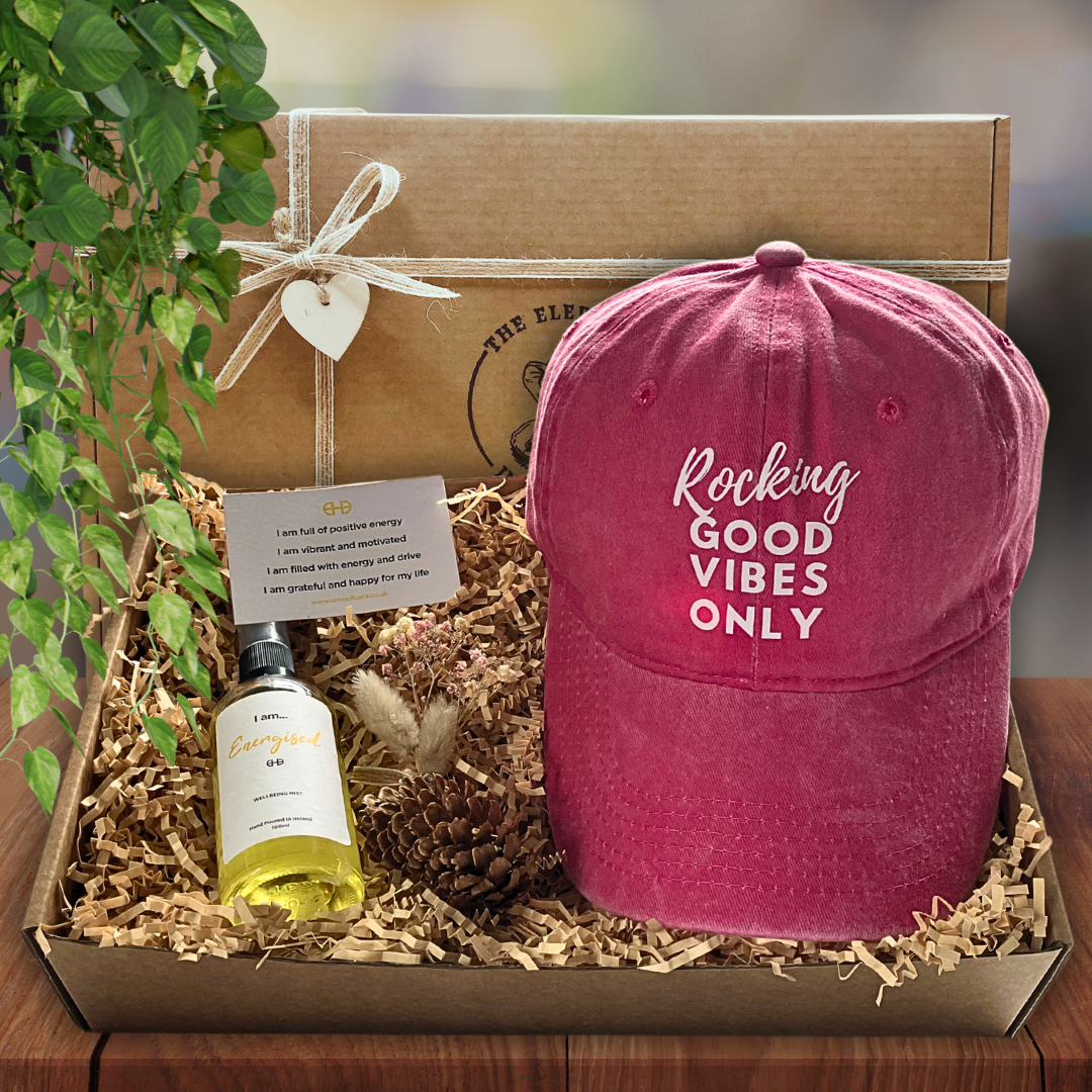 Rocking Good Vibes Only - Pink Baseball Cap