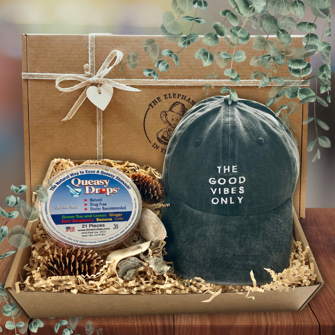 Care Package with The Good Vibes Only Baseball Cap In Black
