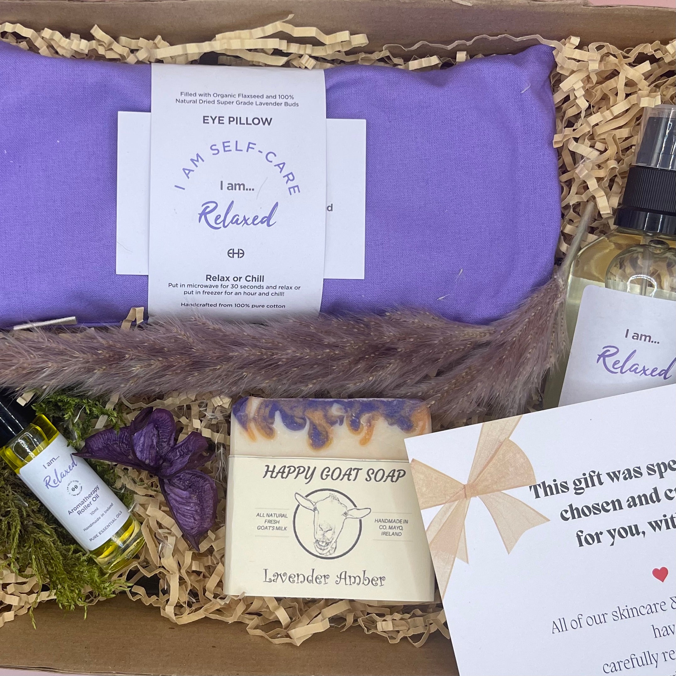 post surgery care package with I Am Relaxed Room and Pillow Spray