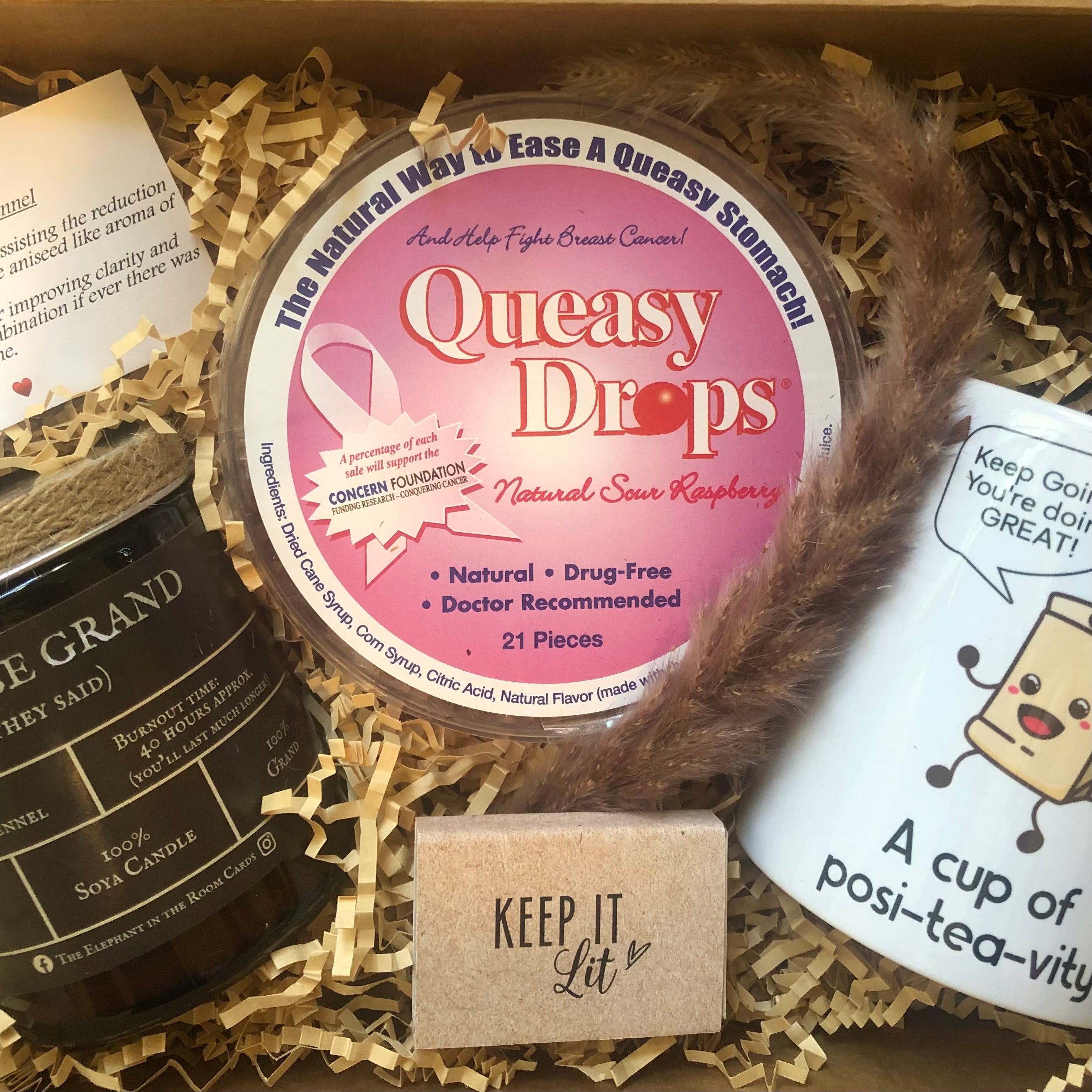 Queasy Drops care package