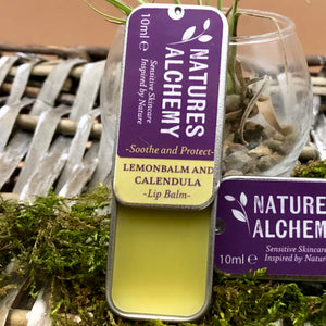 Best lip balm for dry lips. Lemonbalm and calendula