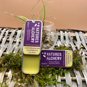 Lemonbalm and Calendula Lip Balm. Best Lip balm for dry lips