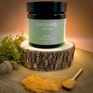 Sample photo of the Ground Wellbeing Cancer Care hand & foot cancer care balm