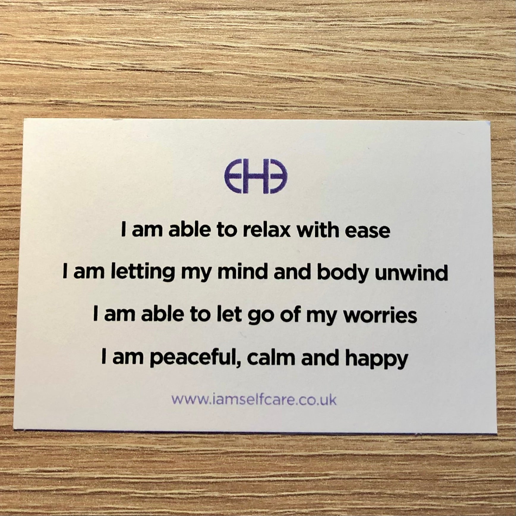 Relaxation Affirmation Card
