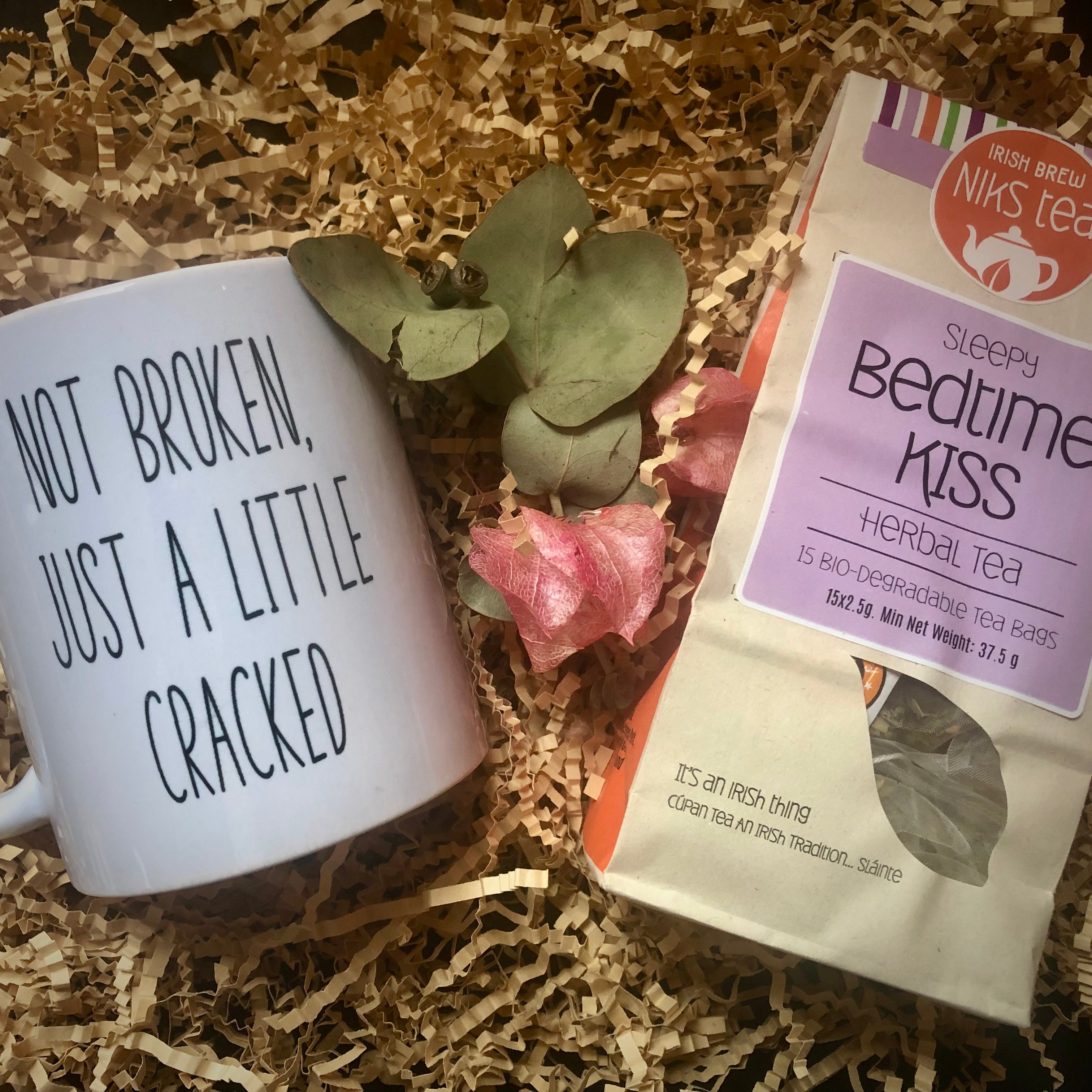 Funny Get well mug and wellness tea care package
