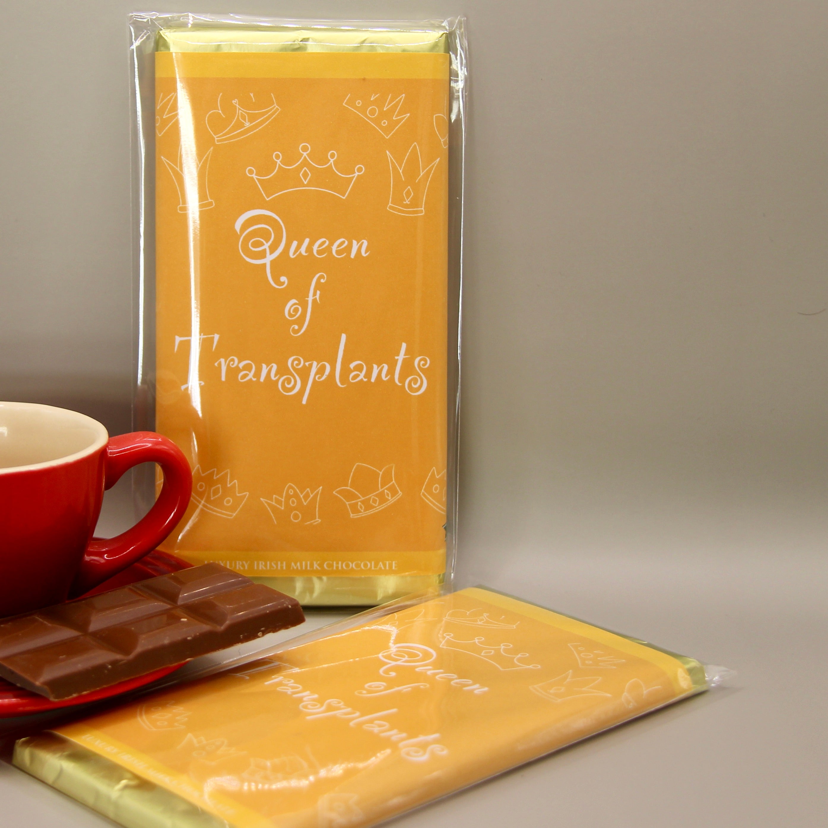 Queen of Transplants luxury irish chocolate bar