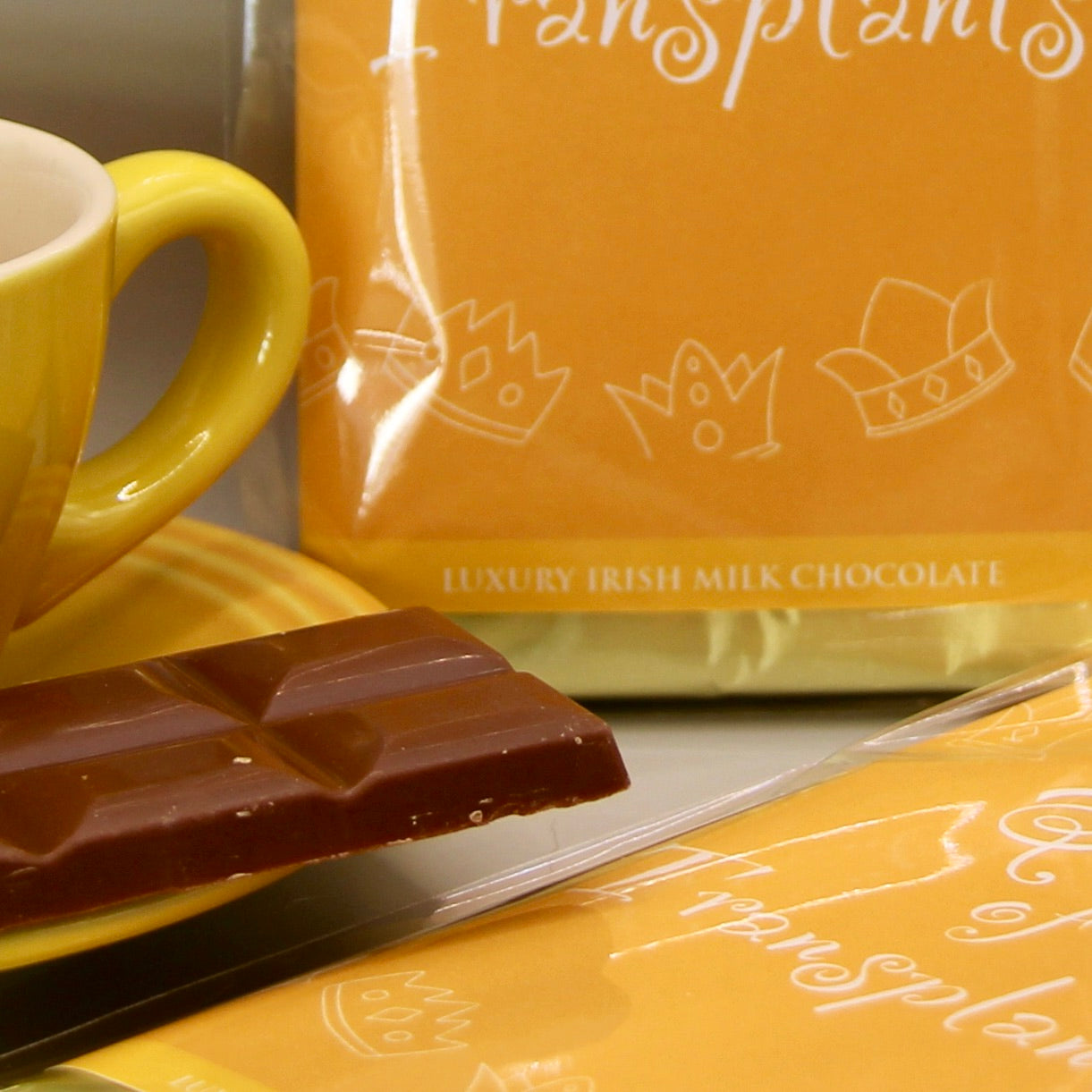 Queen Of Transplant luxury irish milk chocolate bar