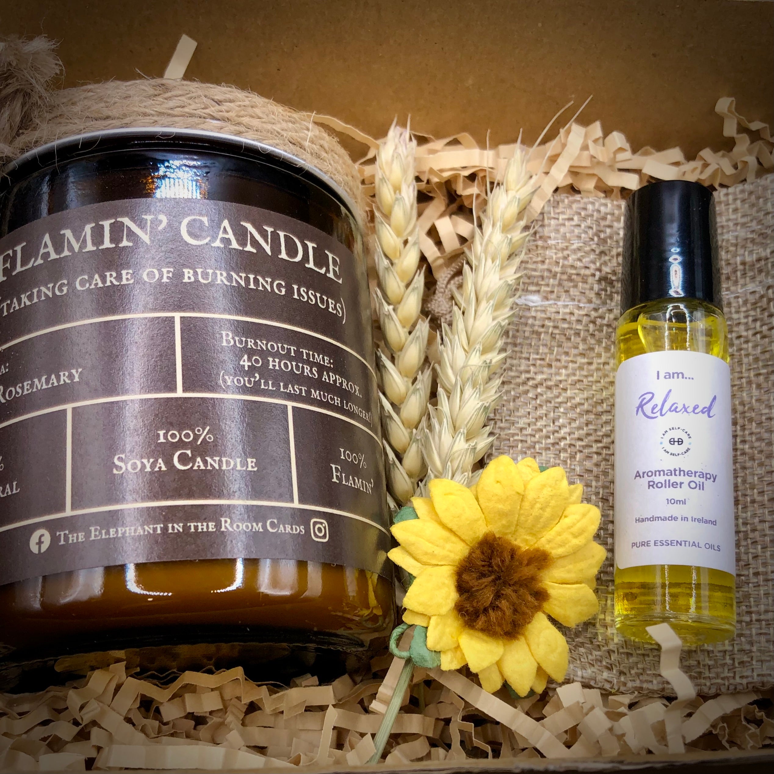Thank you candle gift set for a nurse