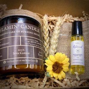 Thank you candle gift set for a nurse