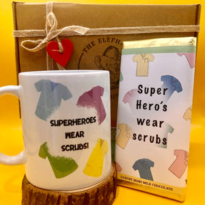 Healthcare worker thank you mug and chocolate gift box