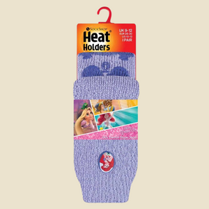Little Mermaid Heat Holde slipper socks in package