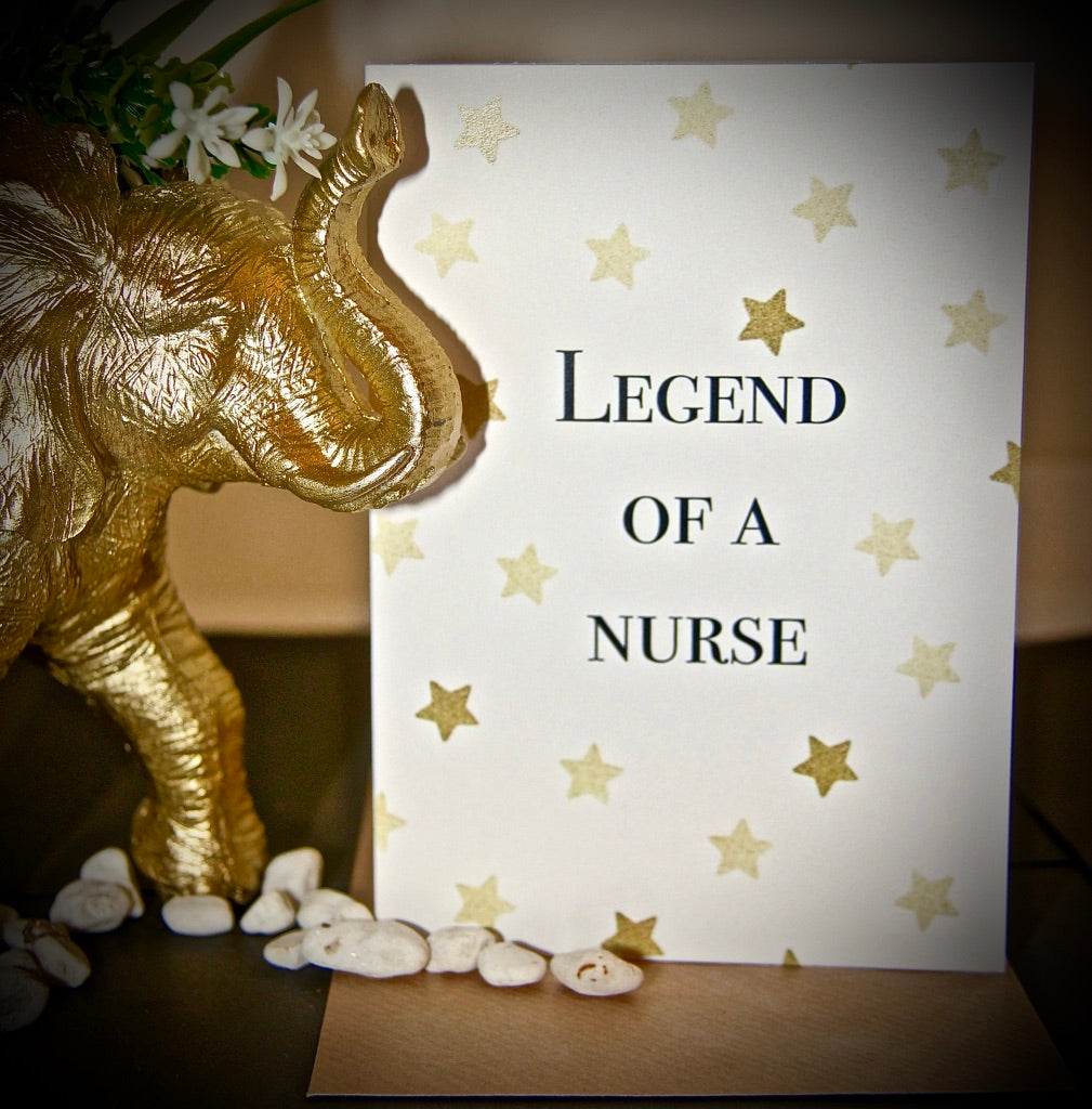 Legend of a nurse card