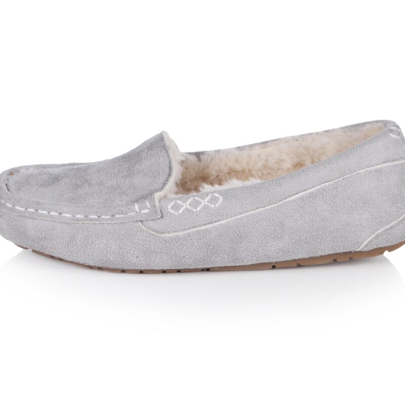 Light Grey Thermal Slippers - Slim Fit