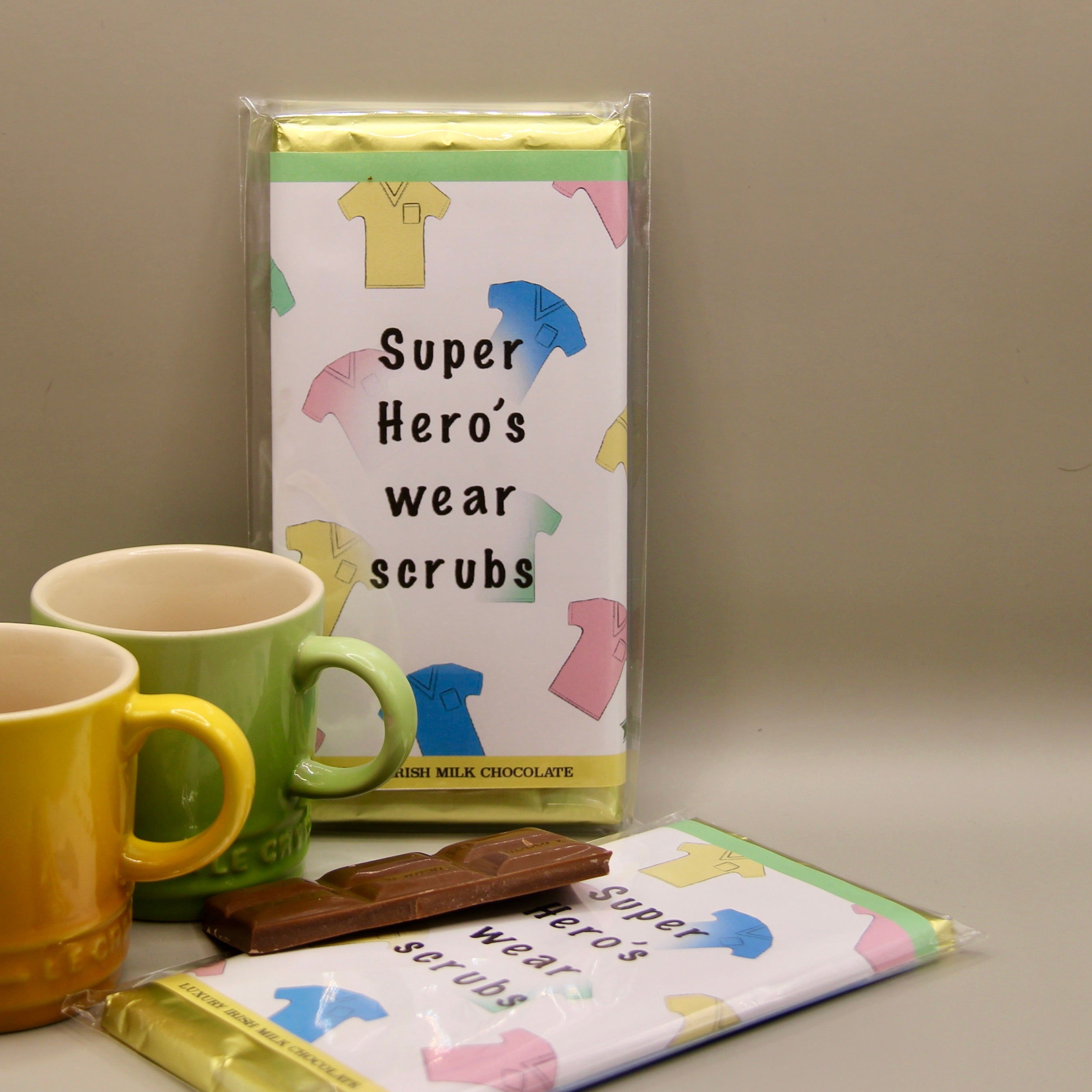 Super Hero's Wear Scrubs Thank You Chocolate Bar