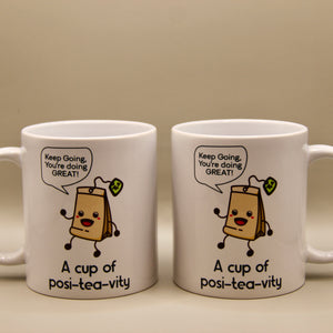 A Cup Of Positeavity Funny Get Well MUg