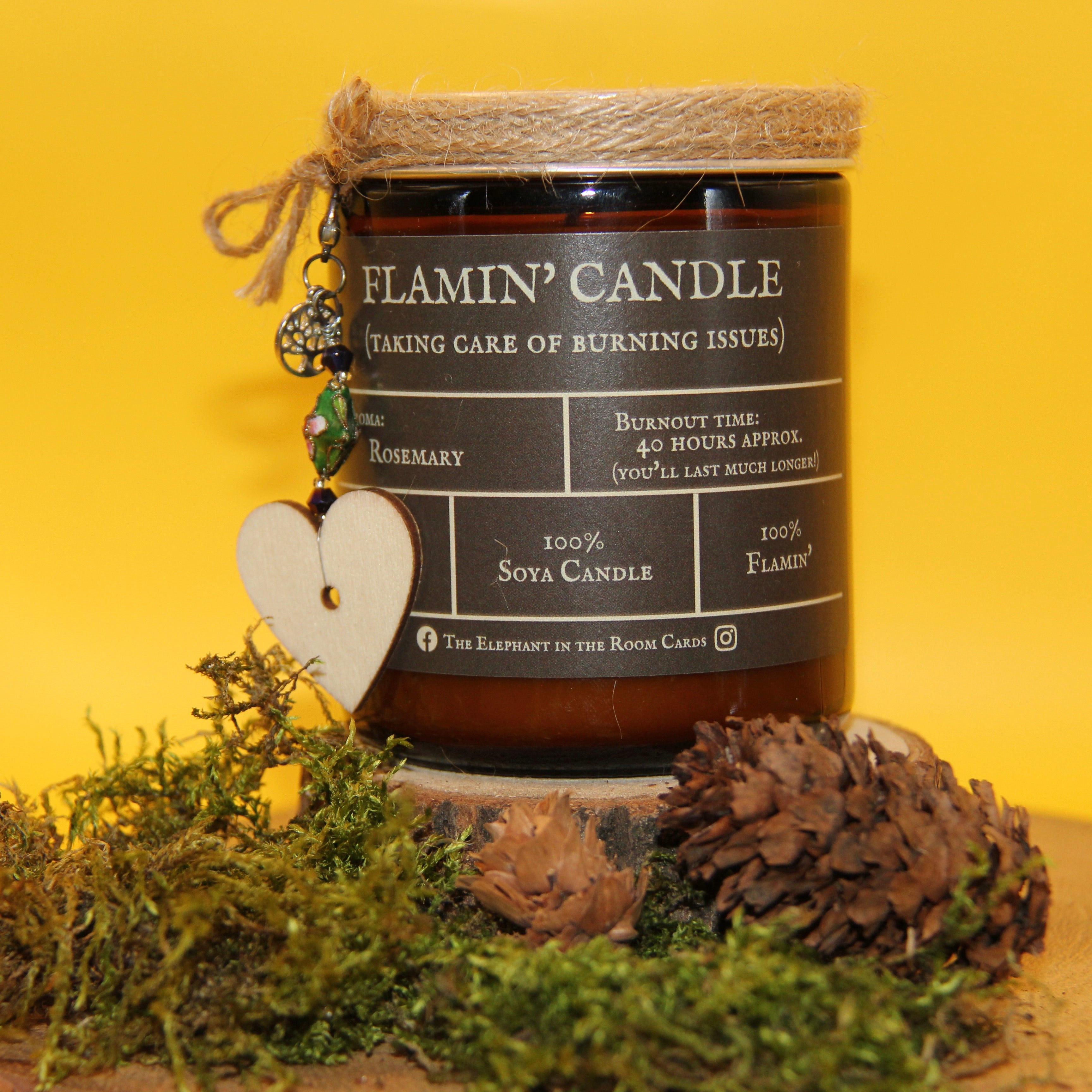 Flamin' Candle (Taking Care of Burning Issues) - Rosemary Scented