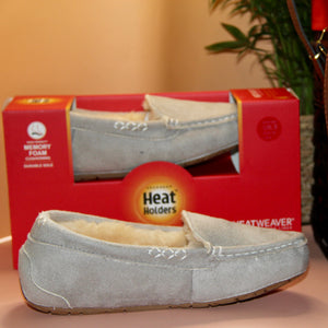 Light Grey Thermal Slippers - Slim Fit