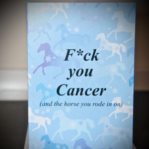 F**k you cancer card