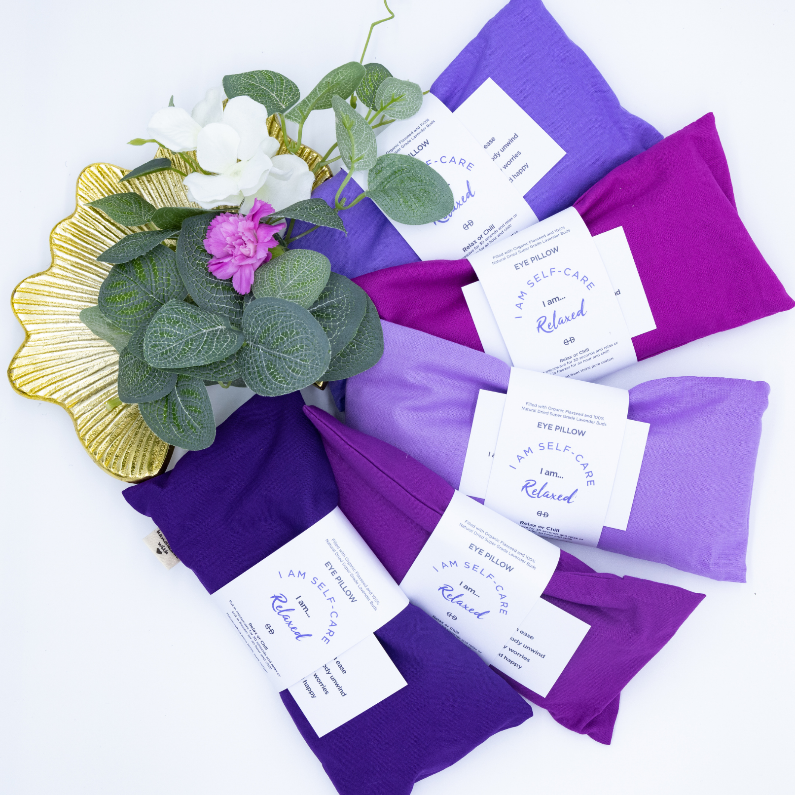 5 Eye Pillows in different colours